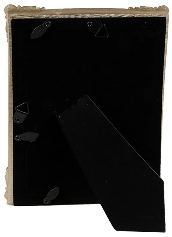 Zeleno - zlatý fotorámik so zlatými ornamentmi - 13*2*18 cm / 10*15 cm