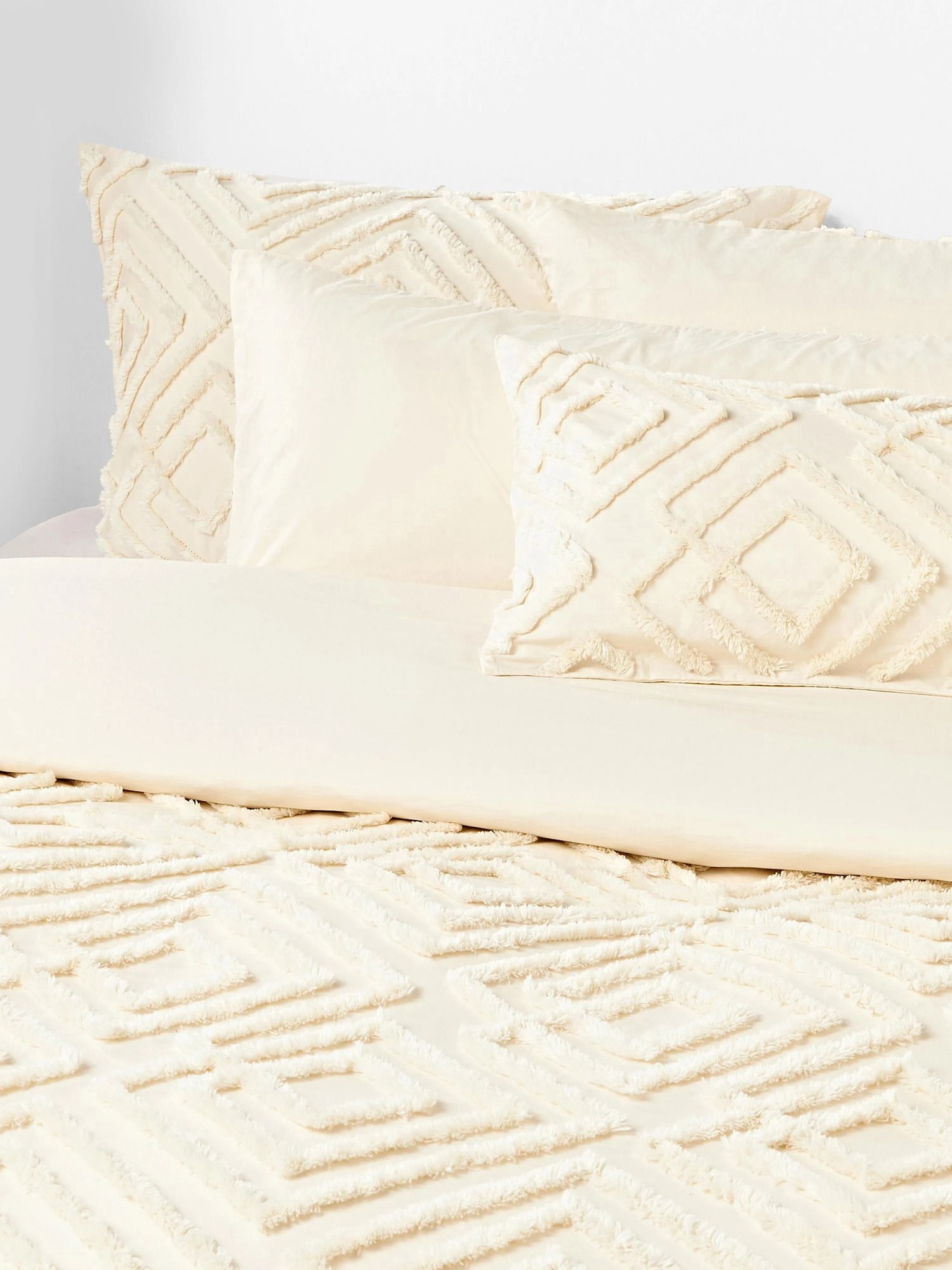 Obliečka na paplón z bavlneného perkálu's tuftovaným dizajnom Phil