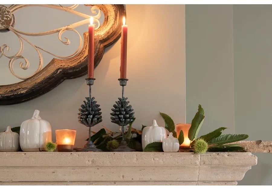 Béžová porcelánová dekorácia Pumpkin S - Ø 8*10 cm