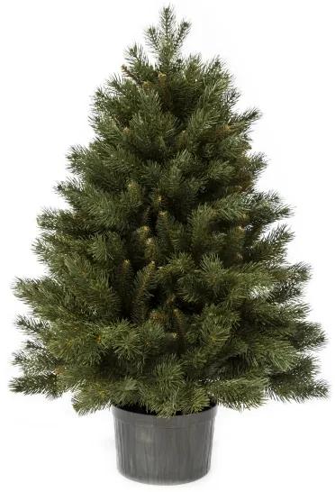 Vianočný stromček 3D Mini Borovica 80 cm v kvetináči