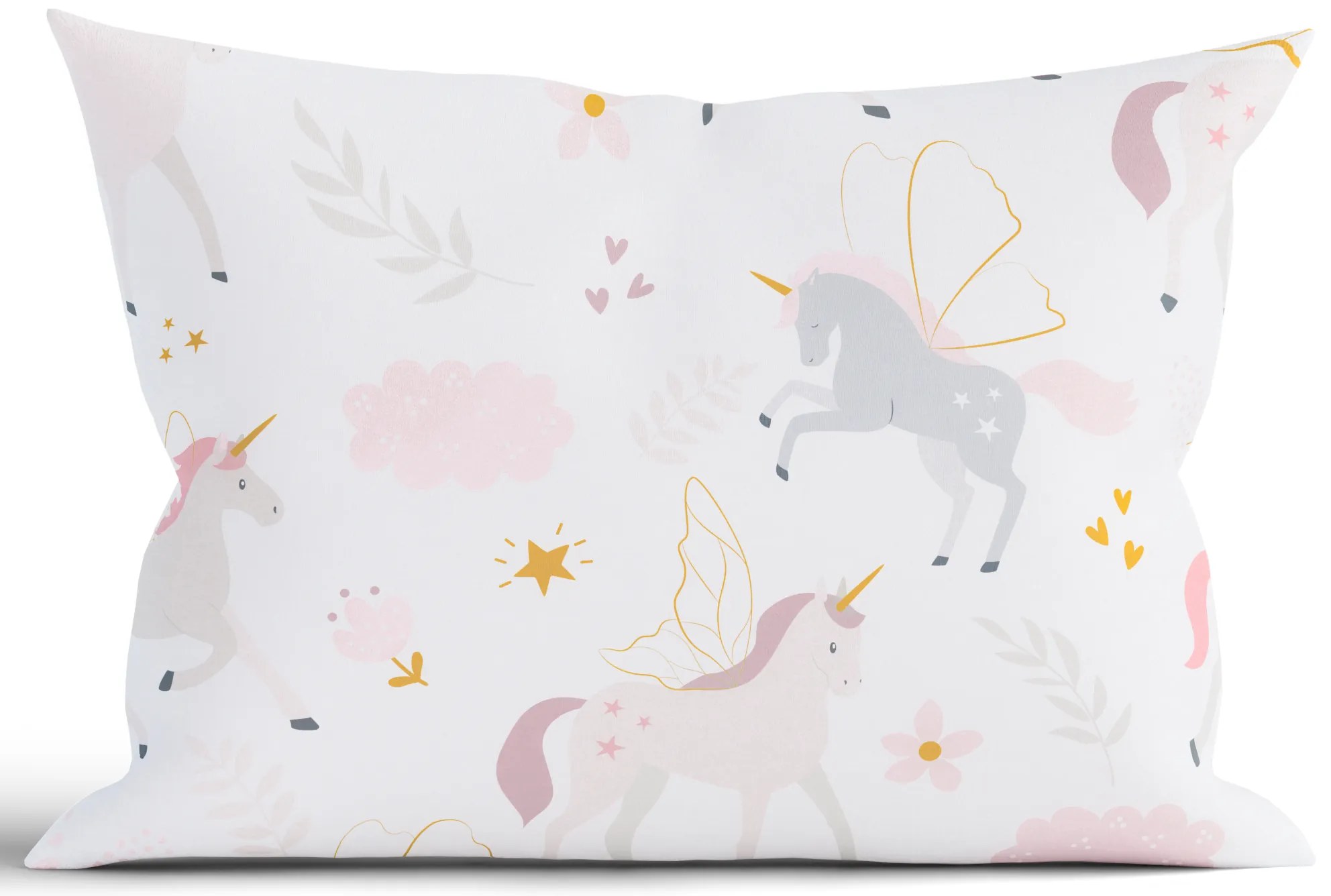 Bavlnená obliečka na vankúš Renforcé 50 × 70 cm – Unicorn