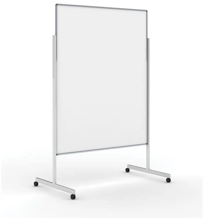 Informačná a moderačná tabuľa na kolieskach, 1200 x 1500 mm, lakovaná