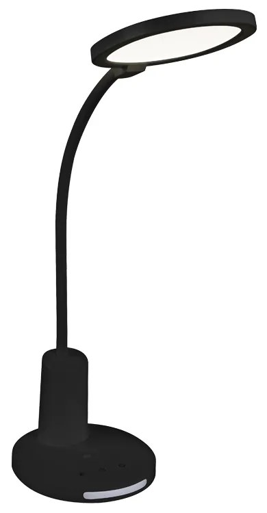 TOP LIGHT Stolová lampička Viola C, Čierna