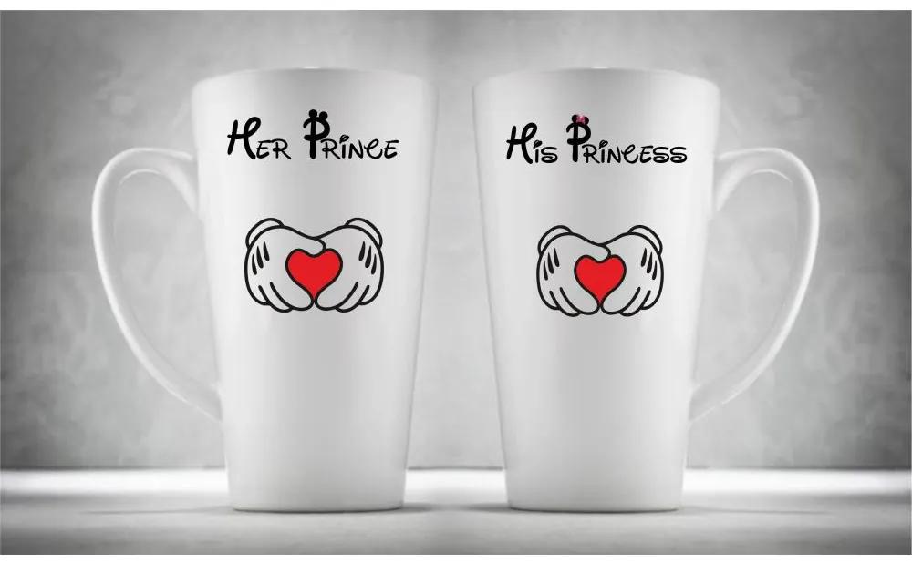 Hrnčeky pre páry - Princ & Princezna, 2ks x 450ml