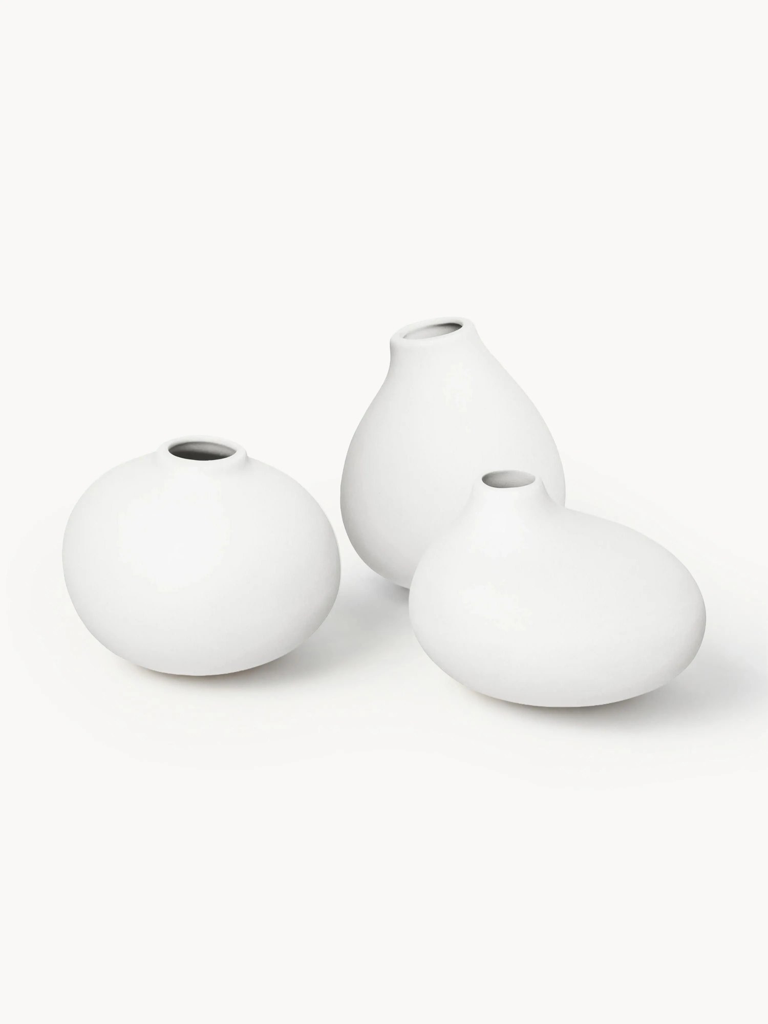 Súprava malých porcelánových váz Nona, 3 ks