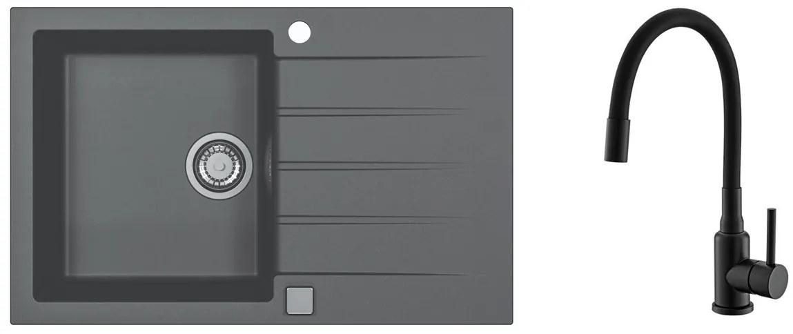 SET ALVEUS CADIT 20/91 QC + BATERIE MINTAS BLACK MATT