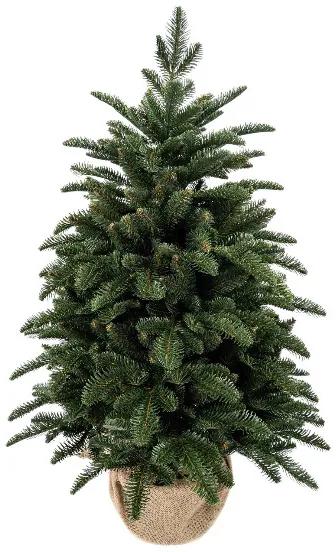 Umelý vianočný stromček v kvetináči 3D Jedľa Normandská 100cm