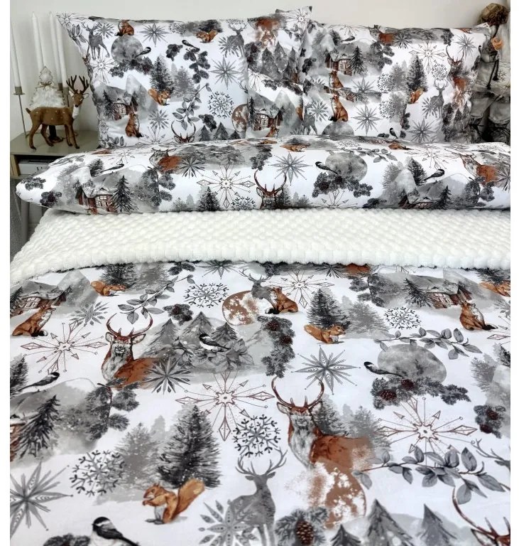 INTERMEDIC SK Vianočné obliečky Sivý jeleň – zimná kolekcia ❄️