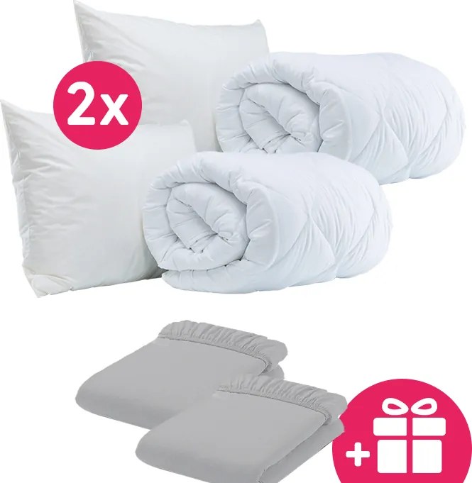 2x paplón a vankúš + DARČEK froté plachty HOMA
