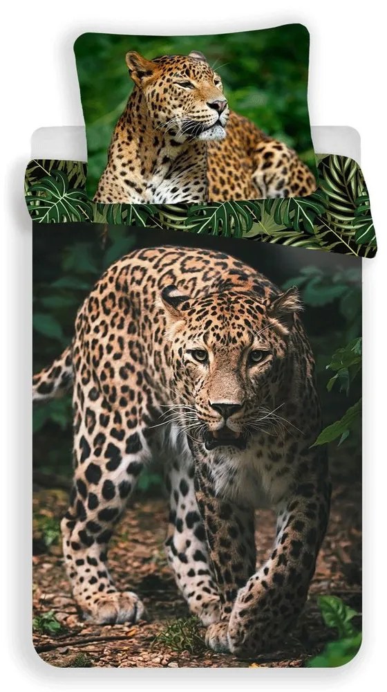 Jerry Fabrics Obliečky Leopard - Leopard | 140 x 200 cm / 70 x 90 cm