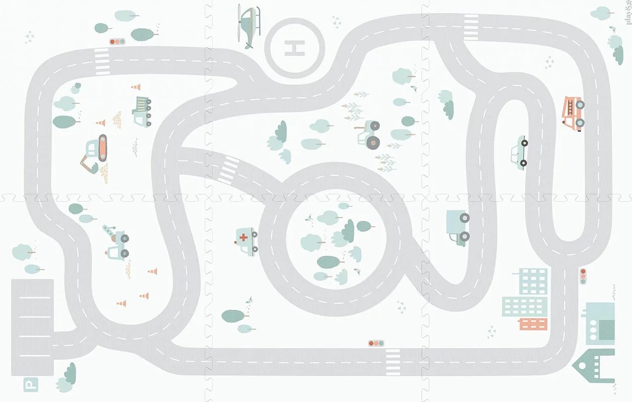 Play&Go EEVAA podložka na hranie Road