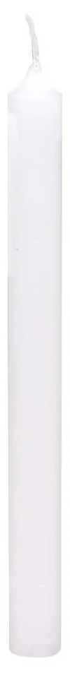 Biela úzka sviečka dinner white - Ø 2*18cm / 7h