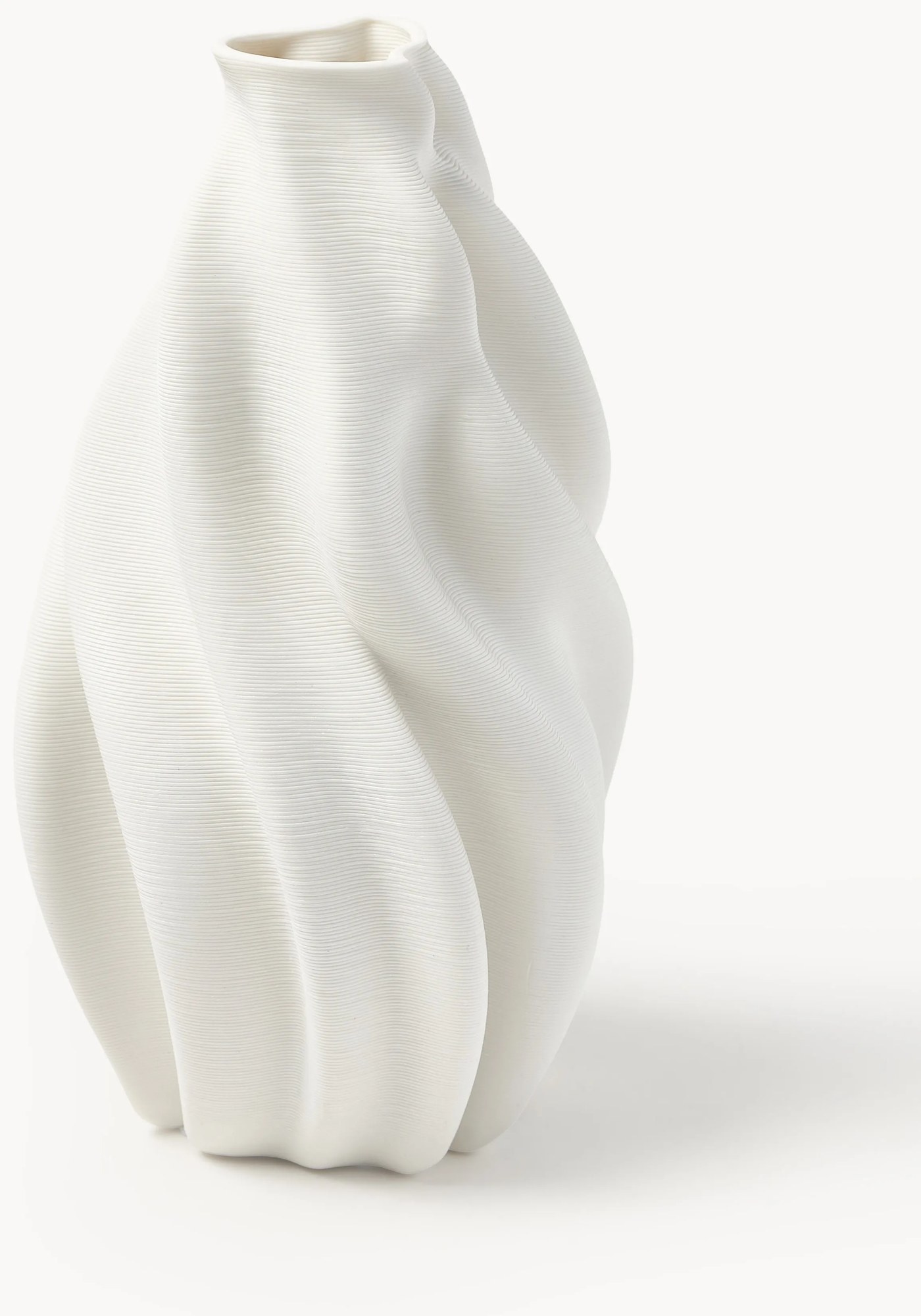 3D tlačená porcelánová váza Melody, V 29 cm