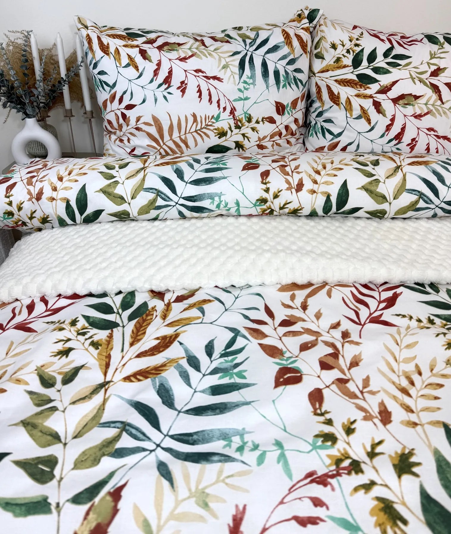 INTERMEDIC SK Listy Jesene– bavlnené obliečky 140x200/70x90 cm, 100% bavlna, zips