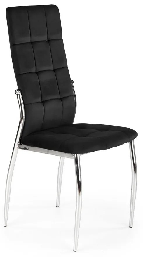 Jedálenská stolička Darwin, čierna / strieborná