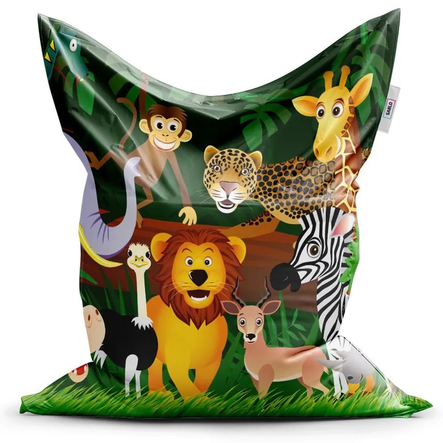 Sedací vak Classic zvieratká, farebná