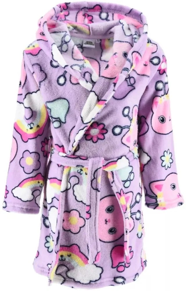 Dievčenský fleece župan s kapucňou Gábinin kúzelný domček, EU 98