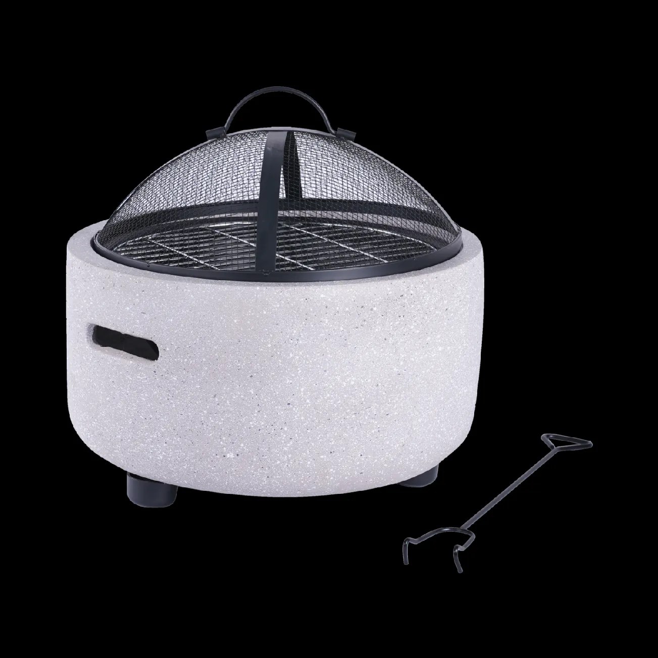 BBQ Meeting ZÁHRADNÉ OHNISKO S VEKOU A POKEROM 43 x 43 x 38,5 CM *0124