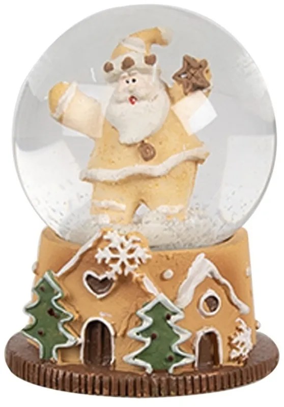 Vianočné snežítko so santou - Ø 5*6 cm