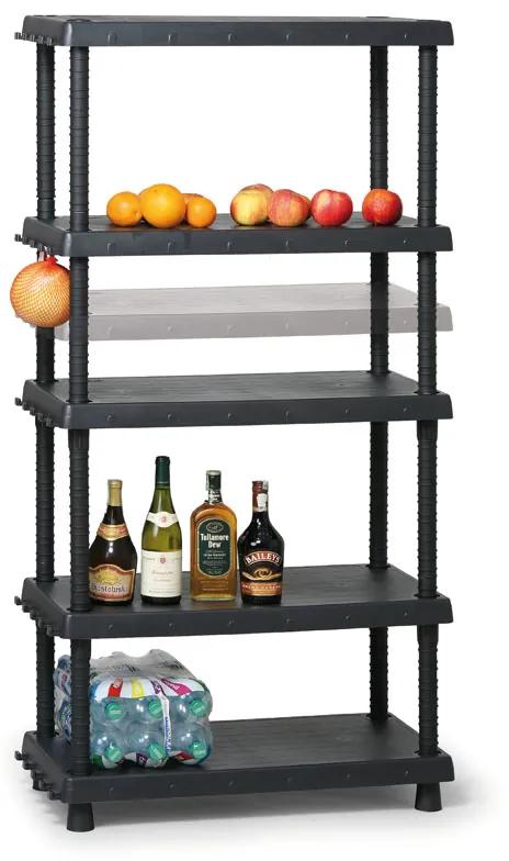 ArtPlast Plastový regál, nastaviteľné police, 1645 x 820 x 400 mm