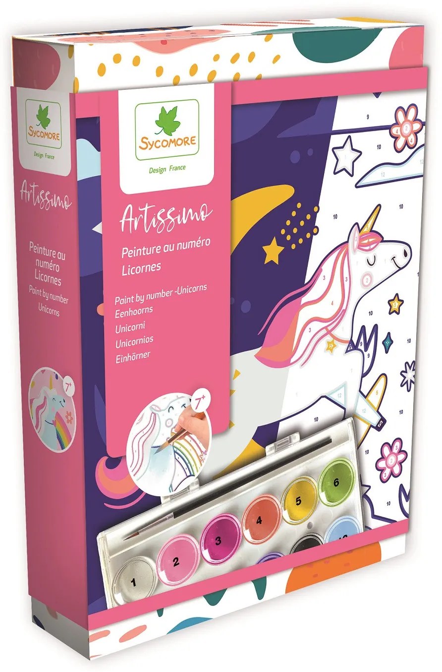 Artissimo - maľovanie podľa čísel - jednorožce