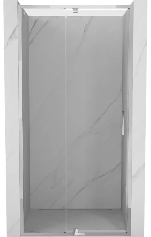 Mexen Exo, 1-krídlové dvere do otvoru 100x200 cm, 6mm číre sklo, chrómový profil, 819-100-000-01-00