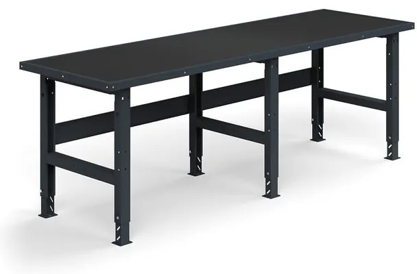 Dielenský stôl TRUST, 2500x760mm, 300 kg, s ochrannou podložkou