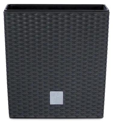 Plastový kvetináč DRTS325L 32,5 cm - antracit
