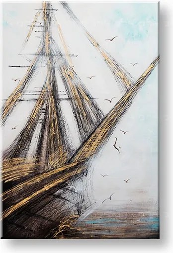 Maľovaný obraz na stenu ABSTRAKT 60x90 cm