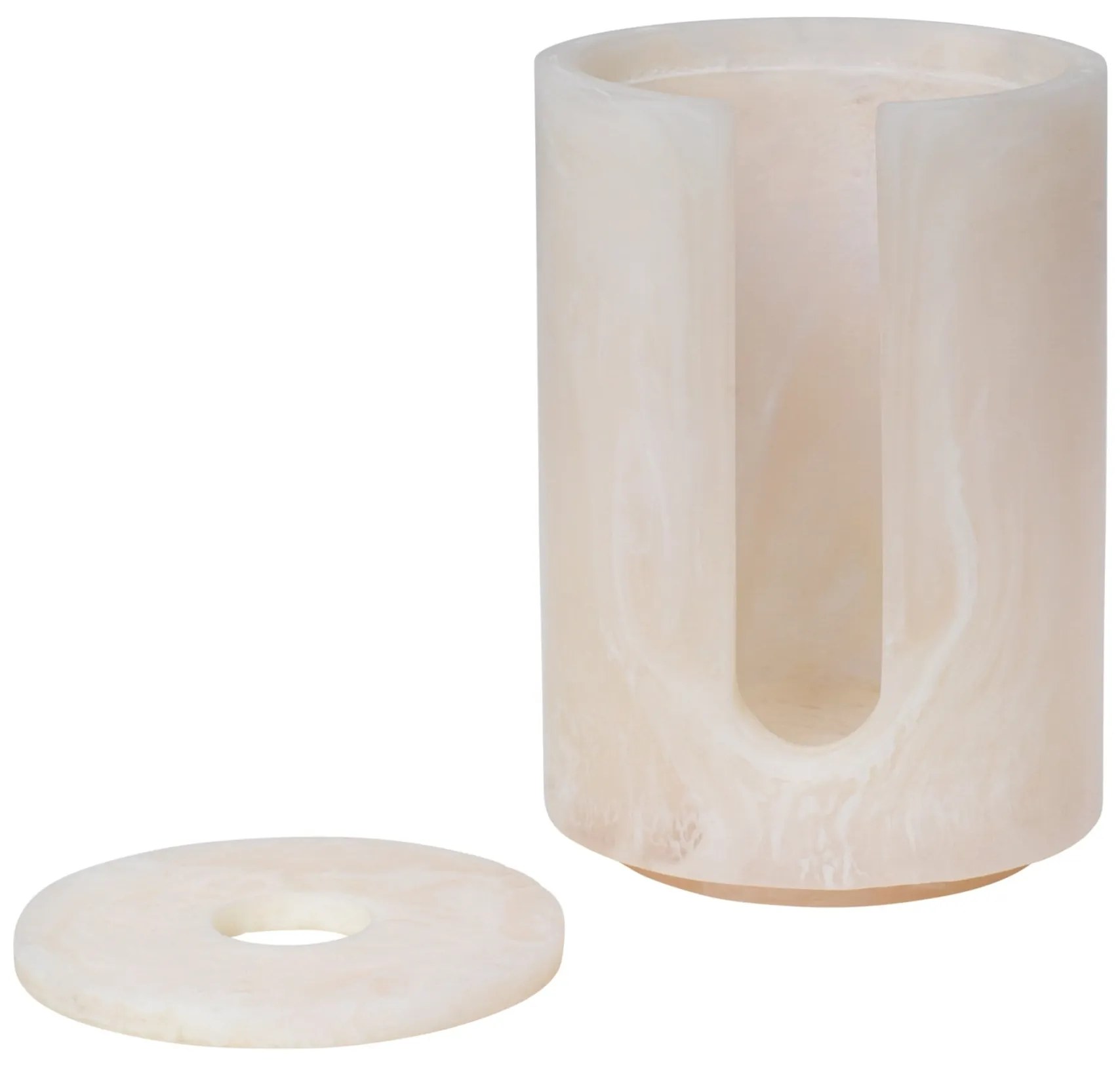 Ferm Living Zásobník na vatové tampóniky Mist Pearl