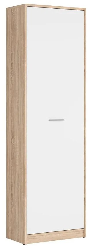 Policová skriňa BRW Nepo Plus 22 (dub sonoma + biela) . Akcia -29%. Vlastná spoľahlivá doprava až k Vám domov. 1098363