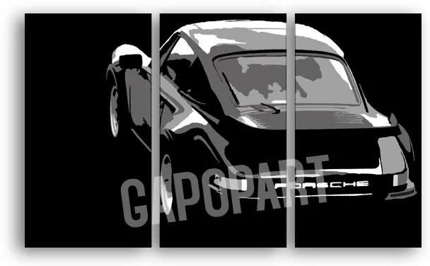 Ručne maľovaný POP Art obraz PORSCHE 911 | rôzne rozmery