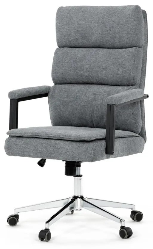 Kancelářská židle, houpací mechanismus, šedá látka, KA-D8204 GREY2