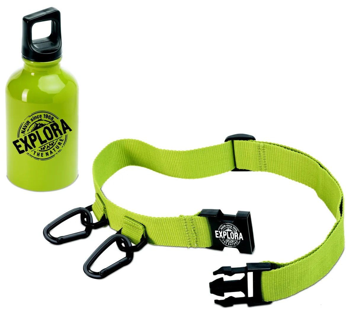 Navir - Explora - hliníková fľaša na pitie a opasok