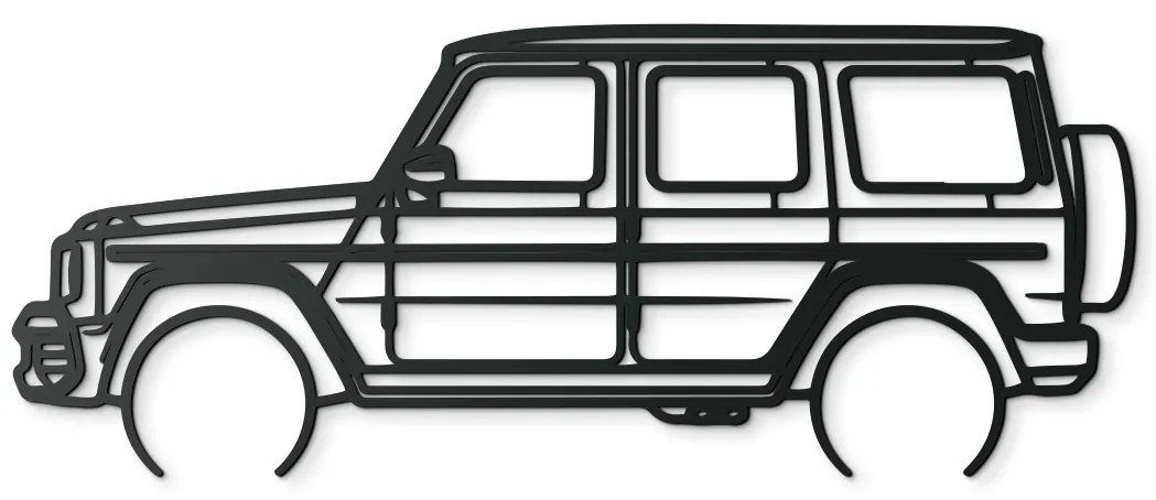 drevko Moderný obraz na stenu Mercedes G63 AMG Rozmer obrazu: 34,5 x 86 cm, Farba dekorácie: Čierna