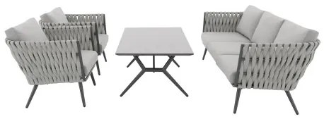 Doppler RIVA EXPERT prírodná - záhradná hliníková súprava