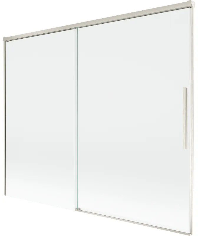 Mexen Rox, 2-krídlová posuvná vaňová zástena 190 x 150 cm, 8mm číre sklo, oceľový profil, 8C9-190-001-97-00