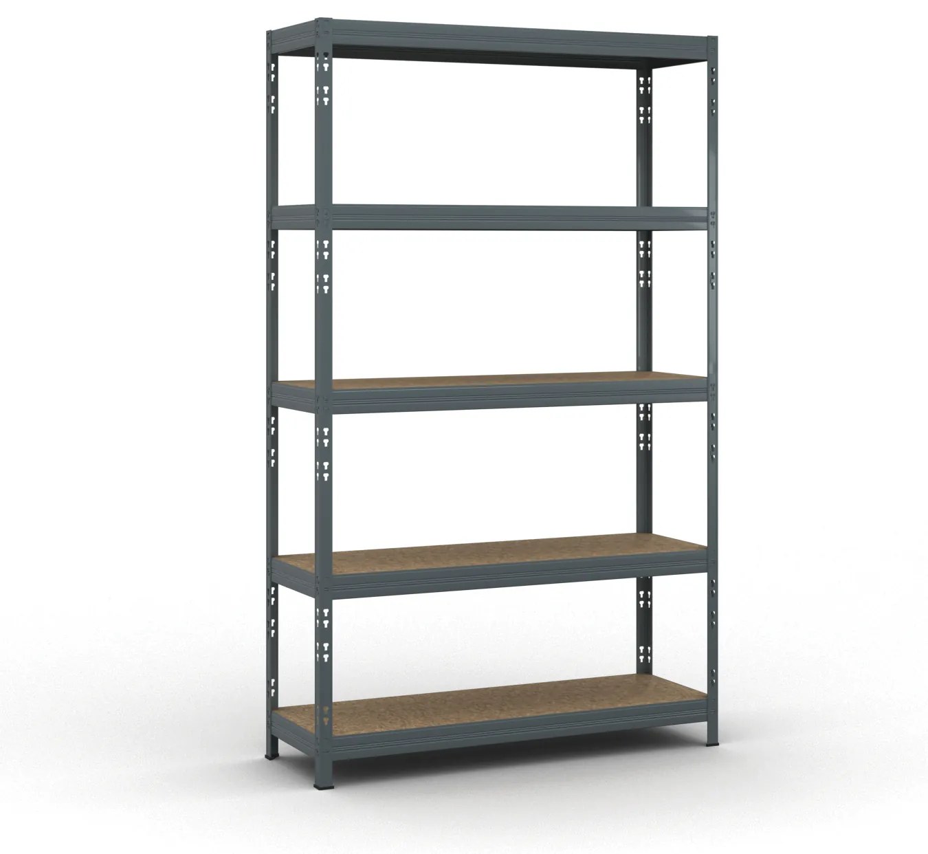 Policový regál 1966x1200x400 mm, nosnosť 280kg