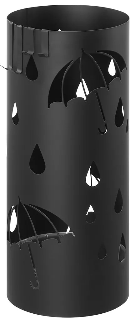 SongmicsHome Kovový stojan na dáždniky ANABEL, 17x41cm, čierna