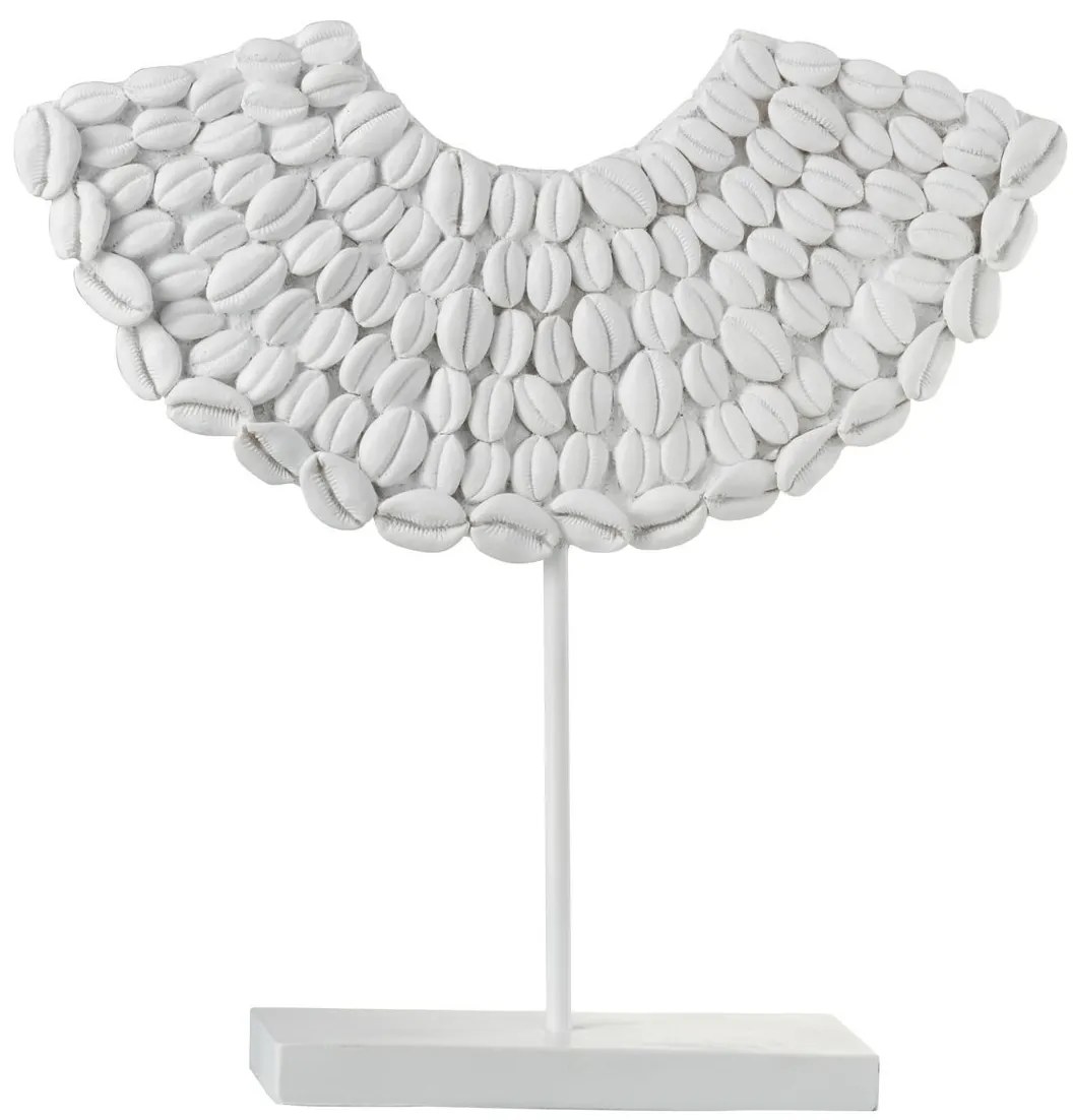 Biela dekorácie mušle na nohe - 34 * 10 * 34 cm