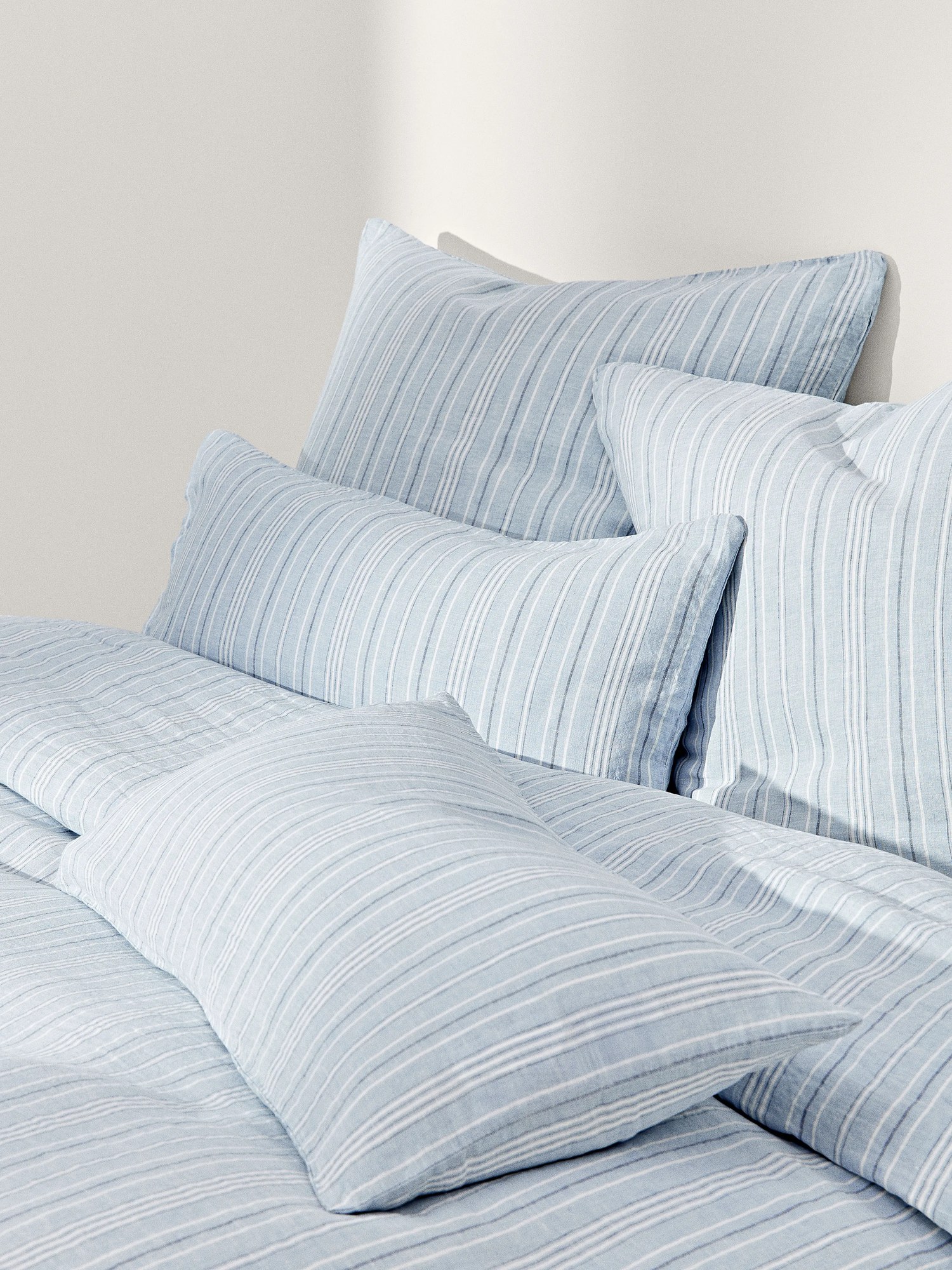 Ľanová obliečka na paplón's vypraným vzhľadom Telma