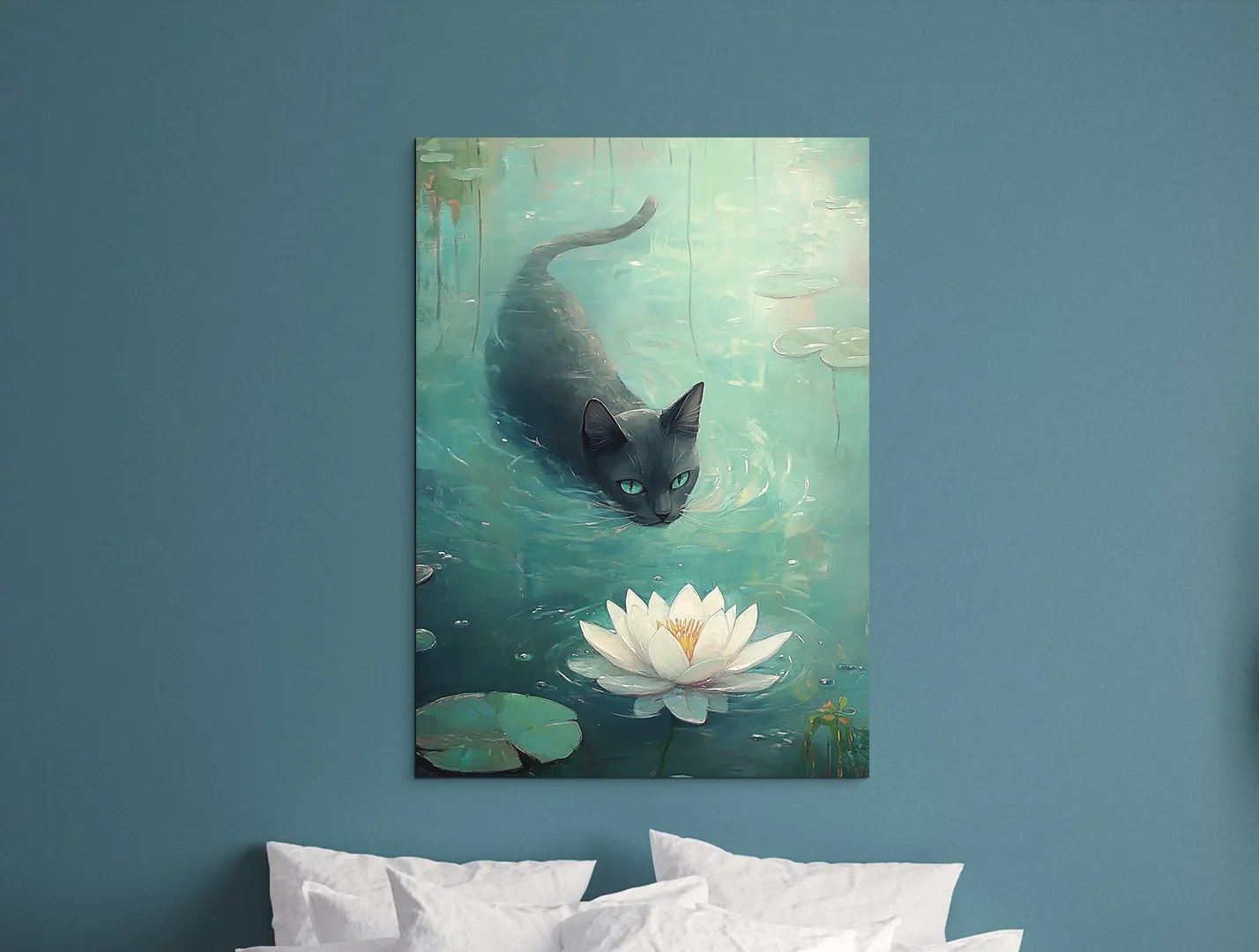 drevko | Obraz Mačka z jazera