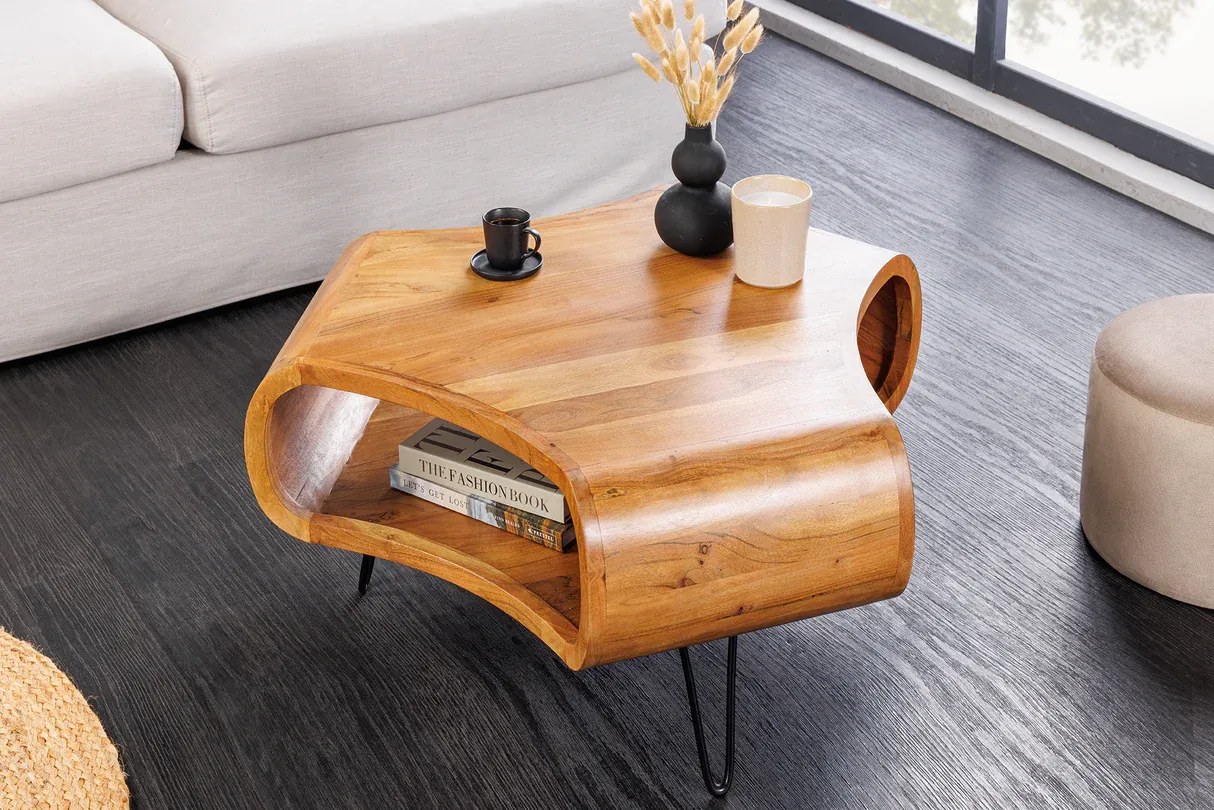 Konferenčný stolík ORGANIC LIVING 70 cm akáciové drevo