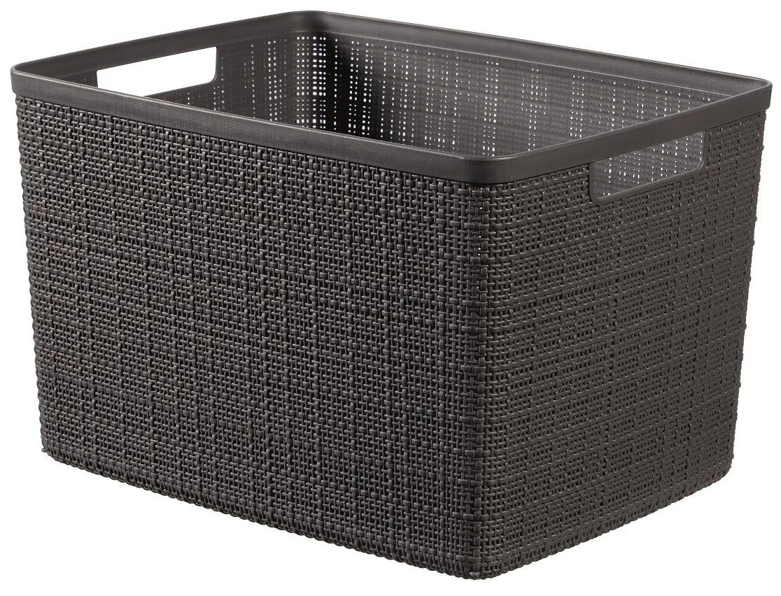 Curver Košík Jute L tmavo šedá