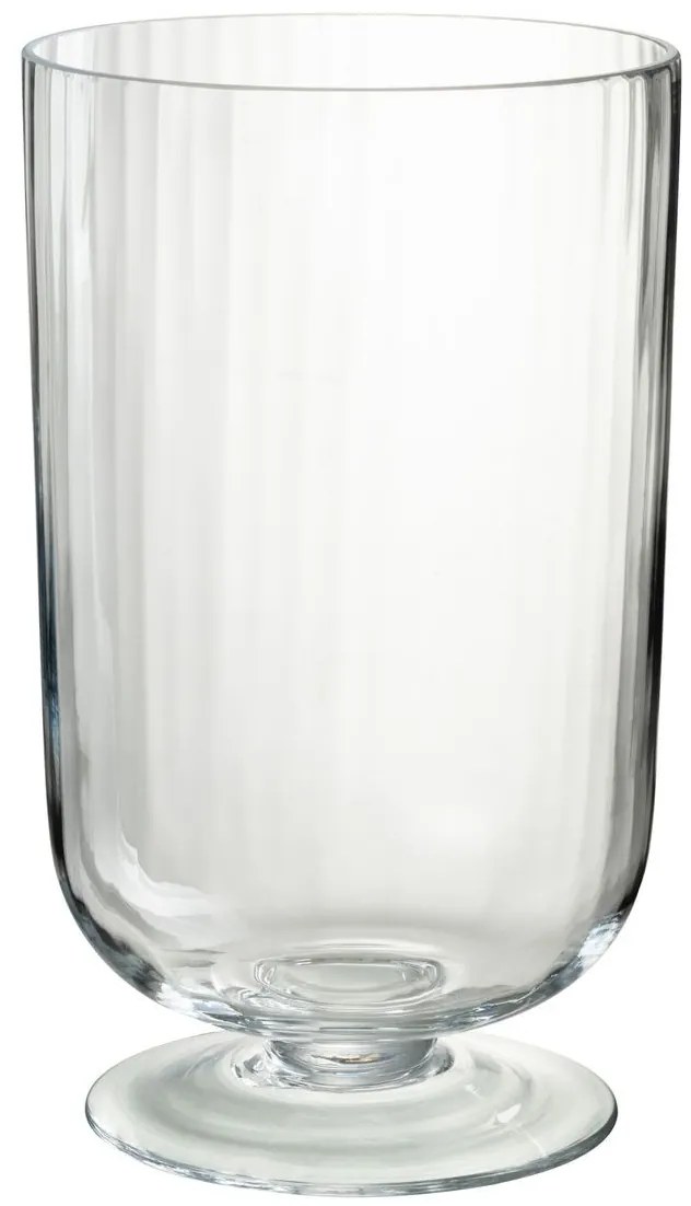 Sklenená váza na nohe Hurricane - Ø 22*39 cm