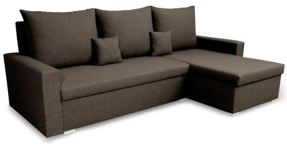 Rozkladacia rohová sedacia súprava MONDI Svetlo Hnedá