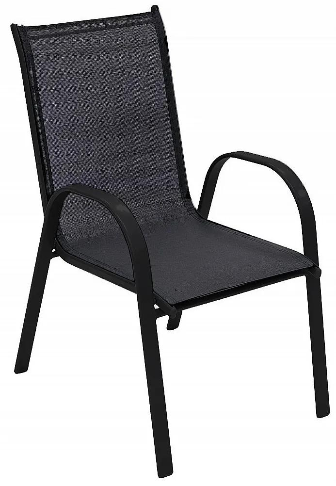 DEOKORK Záhradné kreslo GLORIA (čierna)