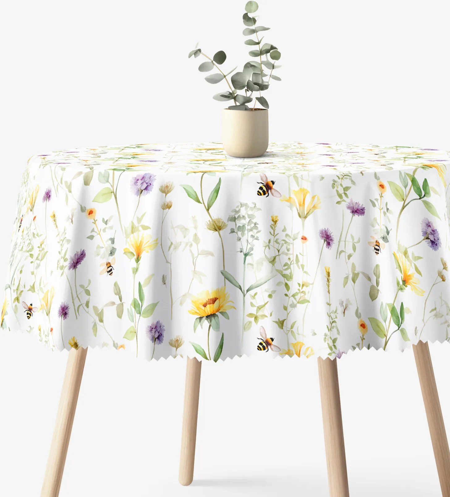 Goldea okrúhly teflónový obrus - lúčny svet Ø 100 cm