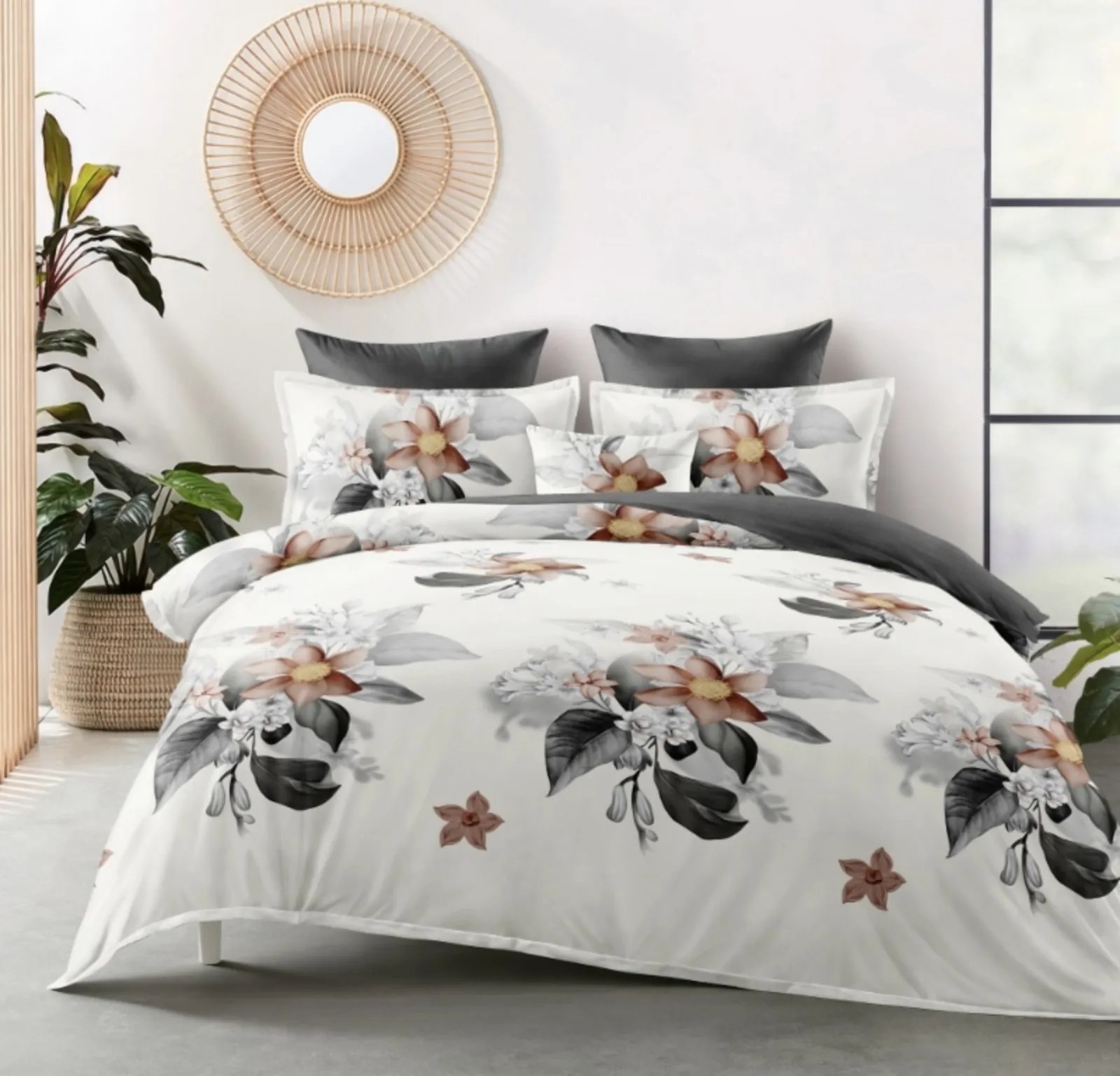 3 dielne Flanelové obliečky polycotton Amanda 200x140cm+90x70cm TiaHome