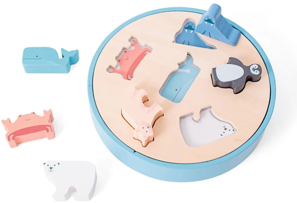 Drevené obrysové puzzle